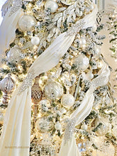 Load image into Gallery viewer, Rhinestone Crystals Brooch Christmas Tree Fabric Wrap Tiebacks

