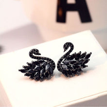 Load image into Gallery viewer, Exquisite Crystal Swan Vintage Stud Earrings
